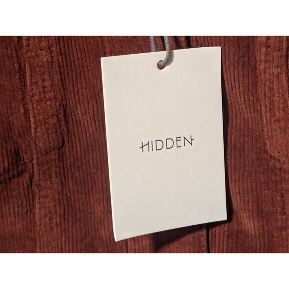 NWT Hidden Jeans Women's Crop Corduroy Jacket Orange Size Small $98 MSRP - Picture 10 of 14